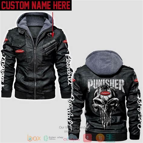 Personalized Peterbilt Punisher Skull Leather Jacket Lj2187 Let The