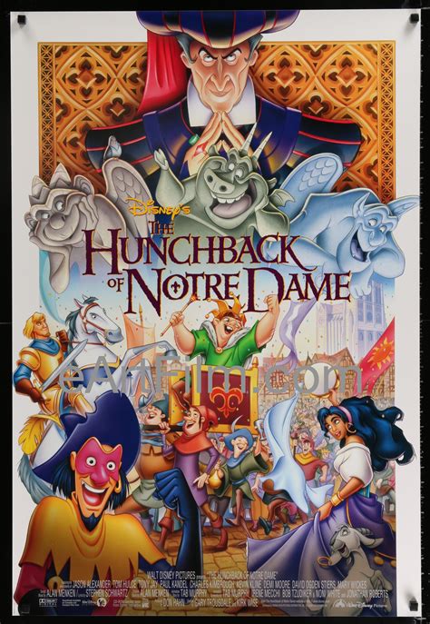 Hunchback Of Notre Dame Disney Demi Moore Jason Alexander 1996 27x41 Disney Movie Posters