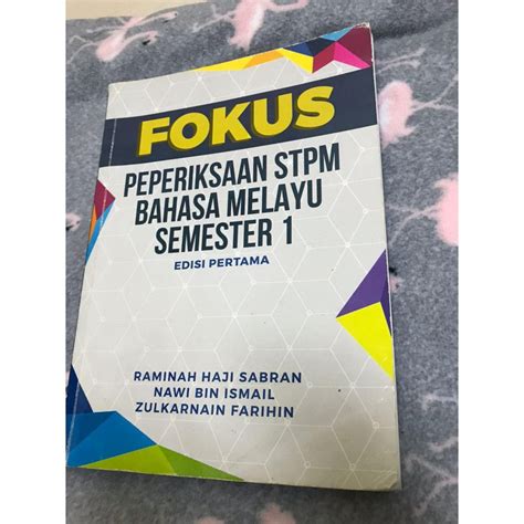 Buku Rujukan Bahasa Melayu Stpm Sem 1 And Buku Latihan Secondhand