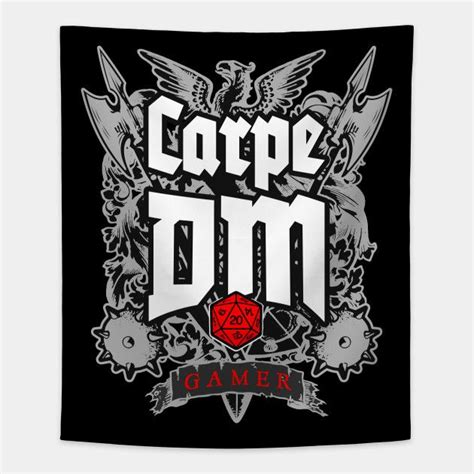 Carpe Dm Dungeon Master Rpg Gamer D20 Dice By Grandeduc Rpg Dungeon