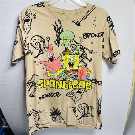 Nickelodeon Spongebob Squarepants All Over Print T Sh Gem
