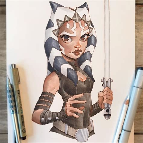 Chrissie Zullo On Instagram “ahsoka Tano Commission Shes One Of My Favorites Always Happy To