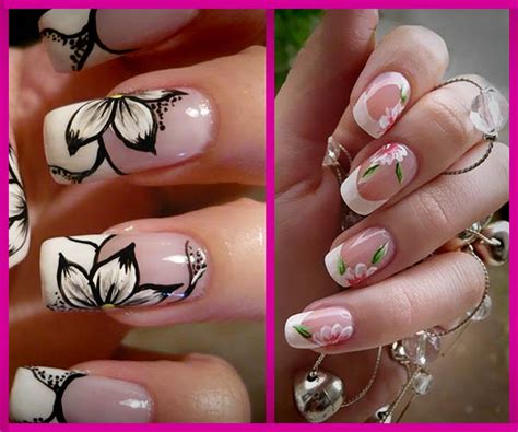 Este motivo permite muchas posibilidades y pueden lograrse cosas hermosas con diferentes técnicas: Diseños de Uñas Decoradas con flores - Nails art ...