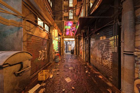 The Alley Digital Backdrop Background High Resolution Etsy
