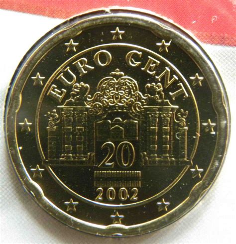 Austria 20 Cent Coin 2002 Euro Coinstv The Online Eurocoins Catalogue