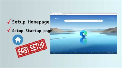 How To Setup Startup And Homepage On Microsoft Edge Pcguide4u Youtube