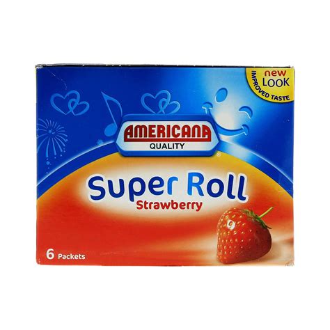 Buy Americana Strawberry Super Roll Cake 60g X Pack Of 6 Online Shop