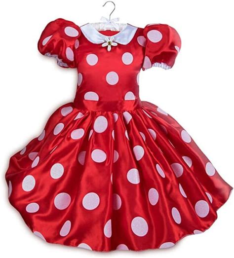 Disney Minnie Mouse Red Polka Dot Dress Girls Costume Size 4 For Sale