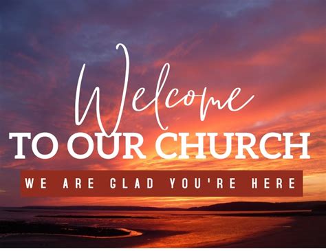 Church Welcome Template Postermywall