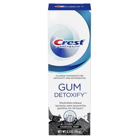 Crest Gum Detoxify Charcoal Toothpaste With Fluoride Mint 41 Oz