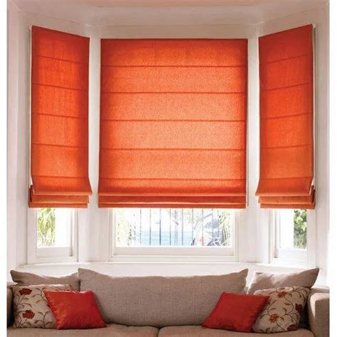 Orange Vertical Roller Roman Blind At Rs 150square Feet In Ahmedabad