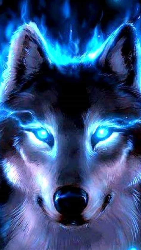 Neon Blue Wolf Wallpaper By 4redcyber 3f Free On Zedge™