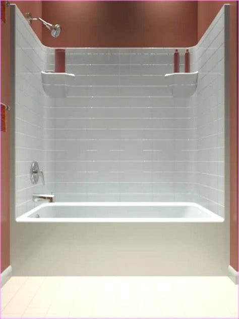 This includes pictures/videos of things in real life. bathtub shower combo one piece home design ideas one piece ...