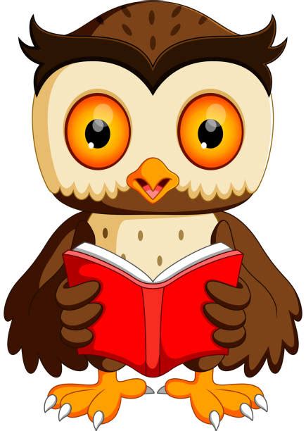Royalty Free Owl Reading Clipart Clip Art Vector Images