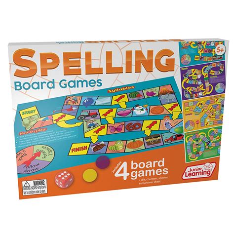 Spelling Board Games Jrl423 Junior Learning Language Arts