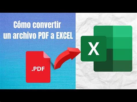 Cómo convertir un PDF a Excel sin programas GRATIS 2021 YouTube