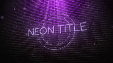 With templates for adobe premiere pro cc you can create effects and motion with ease! Neon Title - Premiere Pro Templates | Motion Array