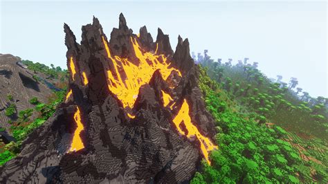 Volcano Render Minecraft Construction Minecraft Blueprints Minecraft My Xxx Hot Girl