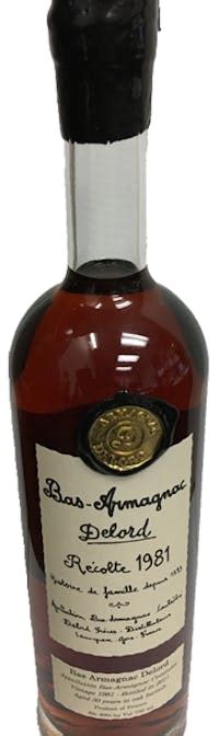 Delord Vintage Bas Armagnac 1981 30 Year Old 750ml Liquors Inc