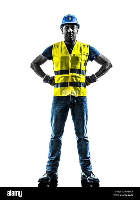 Construction Worker Silhouette Cut Out Stock Images And Pictures Alamy