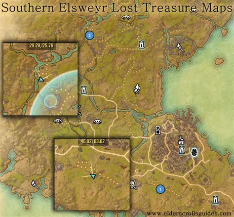 Elsweyr Treasure Map Locations Elder Scrolls Online Guides