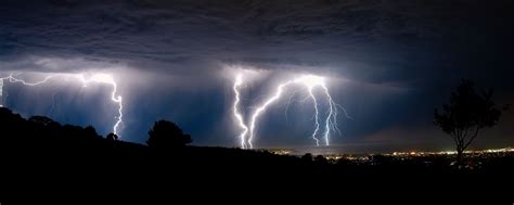 Download Wallpaper 2560x1024 Thunderstorm Lightning Flashes Night