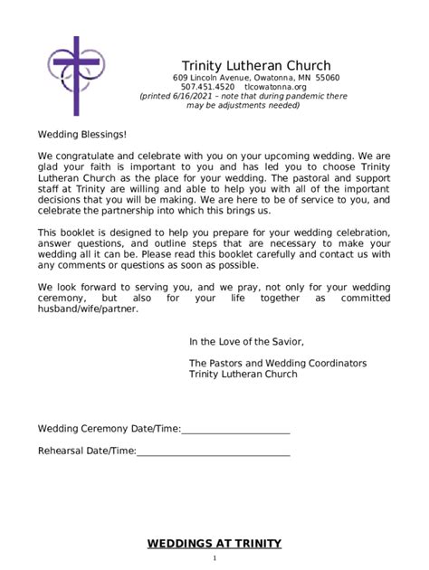 The Best Wedding Prayers And Blessings For Your Wedding Doc Template