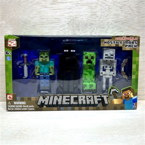 Minecraft Overworld Hostile Mobs Pack Figures Series 2 New Box Is Wear