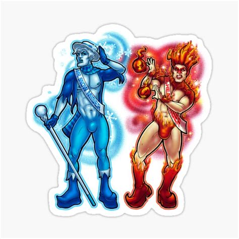 Snow Miser Vs Heat Miser Sticker For Sale By Himiserbrothers Redbubble