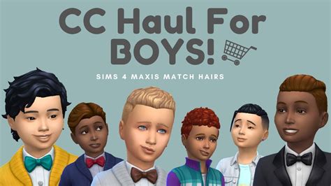 Cc Hairs For Boys Kids Cc Must Haves Sims 4