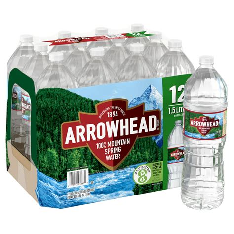 Arrowhead Brand 100 Mountain Spring Water 507 Ounce Plastic Bottles