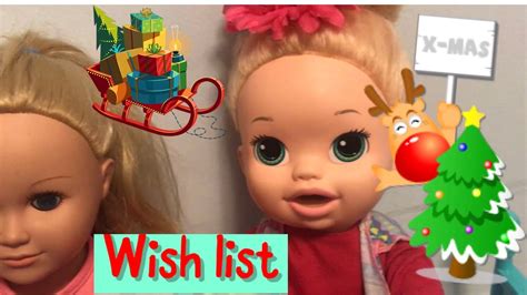 Baby Alive Christmas Wish List Youtube