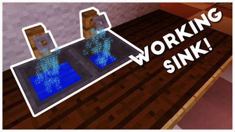 How do you build a house in minecraft? Minecraft - How To Make A Working Sink! Minecraft Project
