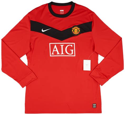 2009 10 Manchester United Player Issue Home European Ls Shirt Xxl