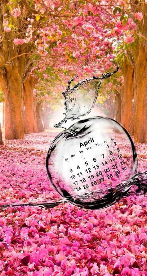 Calendar Aprilnaturespringwallpaper Iphone Spring Wallpaper