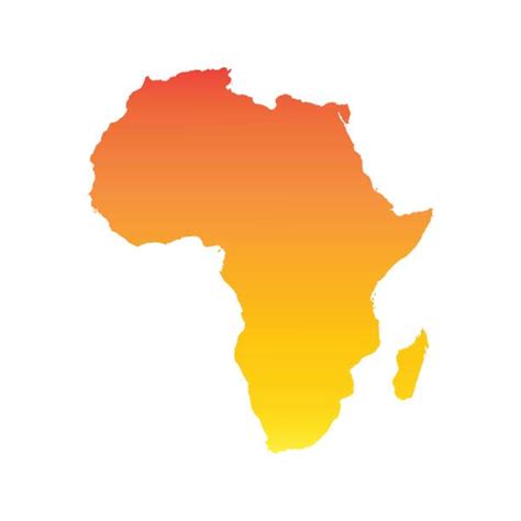 African Continent Outline Illustrations Royalty Free Vector Graphics