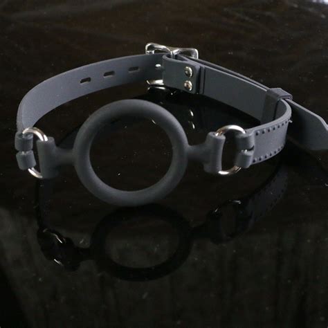 High Quality Soft Full Silicone Open Mouth Gag Bdsm Fetish Bite