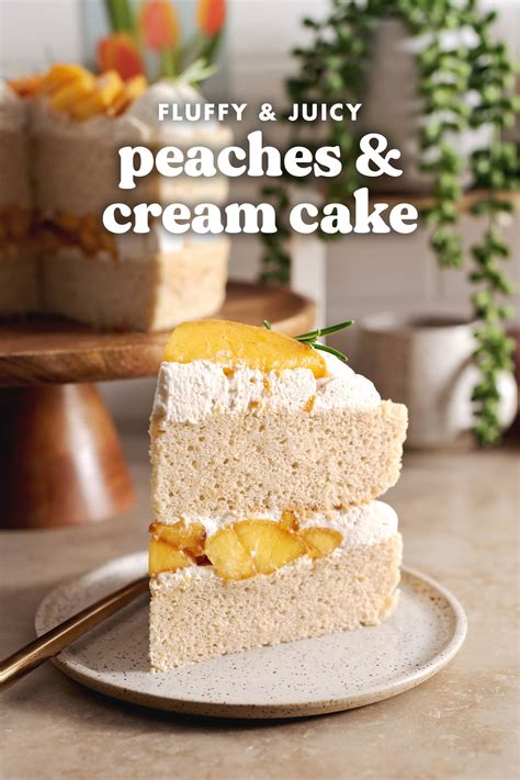 peaches and cream cake teak and thyme