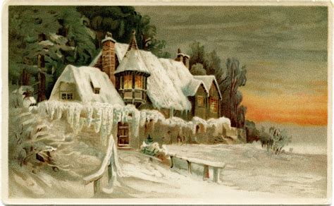 Vintage Postcard Winter Scenes Postcard