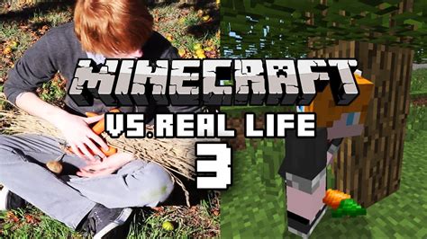 Posted by 10 days ago. Minecraft vs Real Life 3 - Food - YouTube