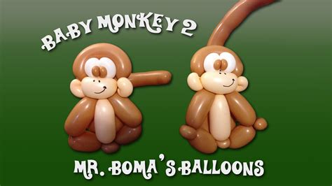 Baby Monkey 2 Balloon Animal Tutorial Balloon Twisting And Modeling