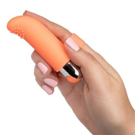 Intimate Play Rechargeable Finger Tickler Orange Sex Toys At Adult Empire