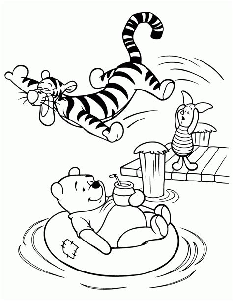 There's a new friend in school: 7 Walt Disney Winnie The Pooh and Friends Coloring Pages