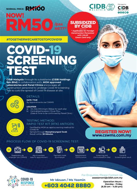 Klinik mediviron jobs now available. CIDB Memperuntukkan RM7 Juta Subsidi Ujian COVID-19 ...