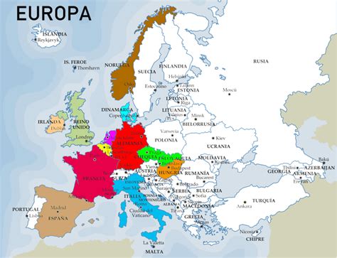 Europa Ocidental Mapa De Europa Continentes Mapa Mapas Del Mundo