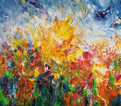 Summer Artwork Large Abstract Painting Art For Sale