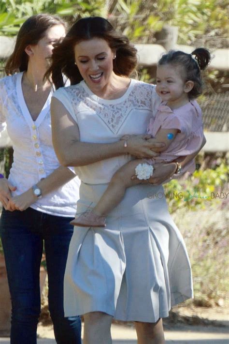 Alyssa Milano On Set With Her Daughter Elizabella Growing Your Baby