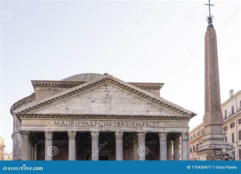 The Pantheon Building Of Ancient Rome Built As A Temple Dedicated To
