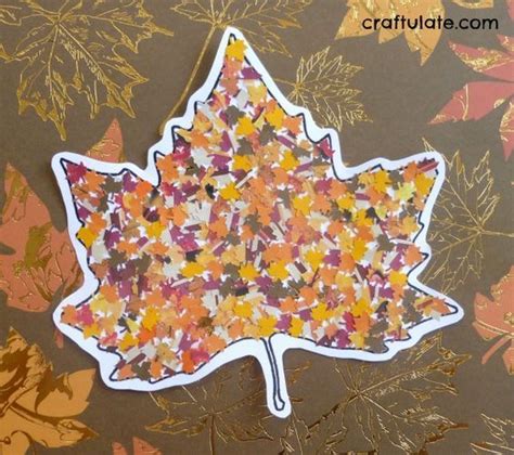 Fall Leaf Punch Collage Fall Crafts For Kids Fall Crafts For