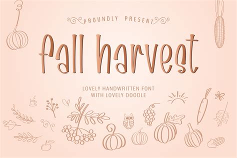 Fall Harvest Font By Bitongtype · Creative Fabrica Di 2020